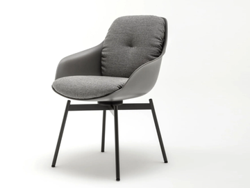 ROLF BENZ 600 - Chair with armrests by Rolf Benz - view 2